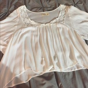 Hollister peasant blouse.